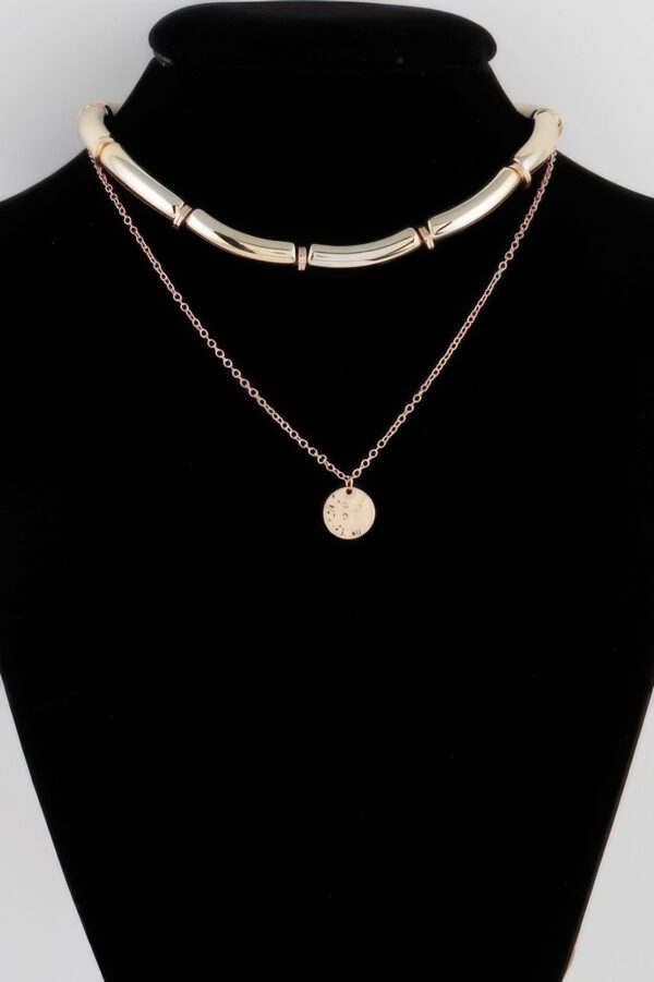 Double Layered Chain Necklace – Two-Tier Delicate Chain