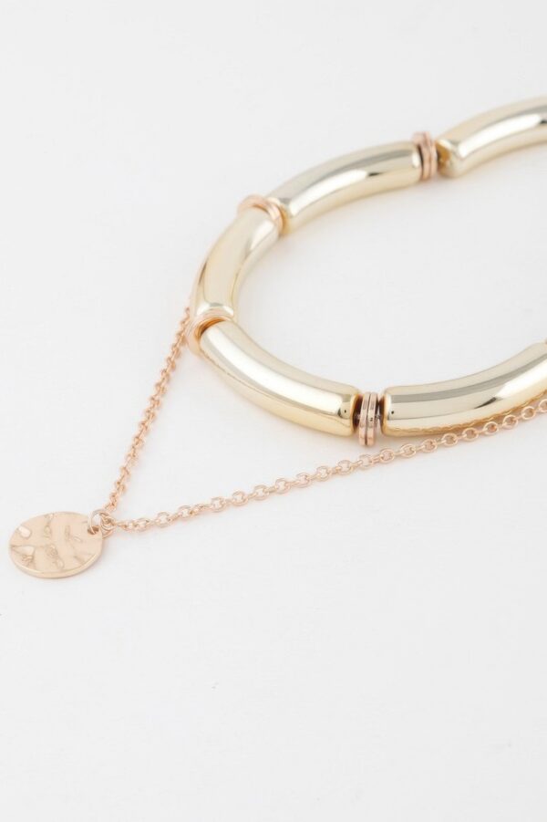 Double Layered Chain Necklace – Two-Tier Delicate Chain