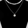 Double Layered Chain Necklace – Two-Tier Delicate Chain