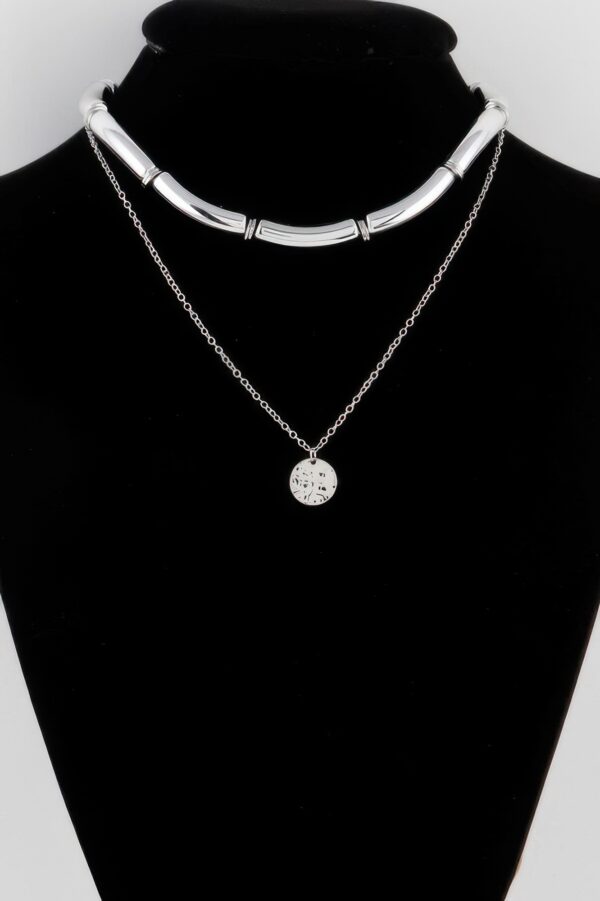 Double Layered Chain Necklace – Two-Tier Delicate Chain