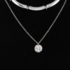 Double Layered Chain Necklace – Two-Tier Delicate Chain