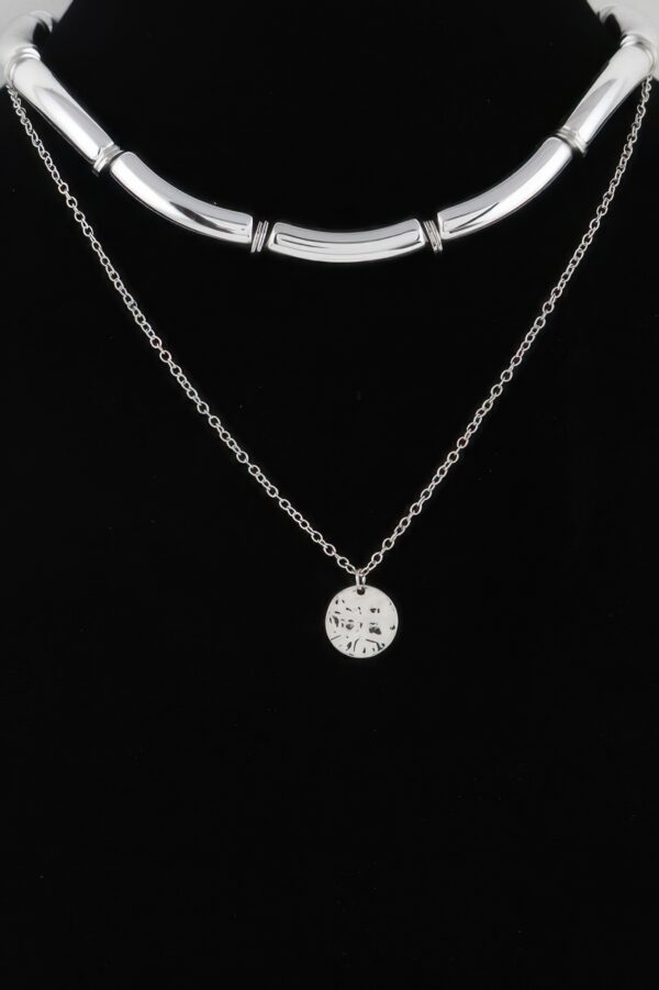Double Layered Chain Necklace – Two-Tier Delicate Chain