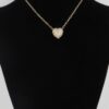 Rhinestone Heart Necklace – Delicate Sparkle Pendant