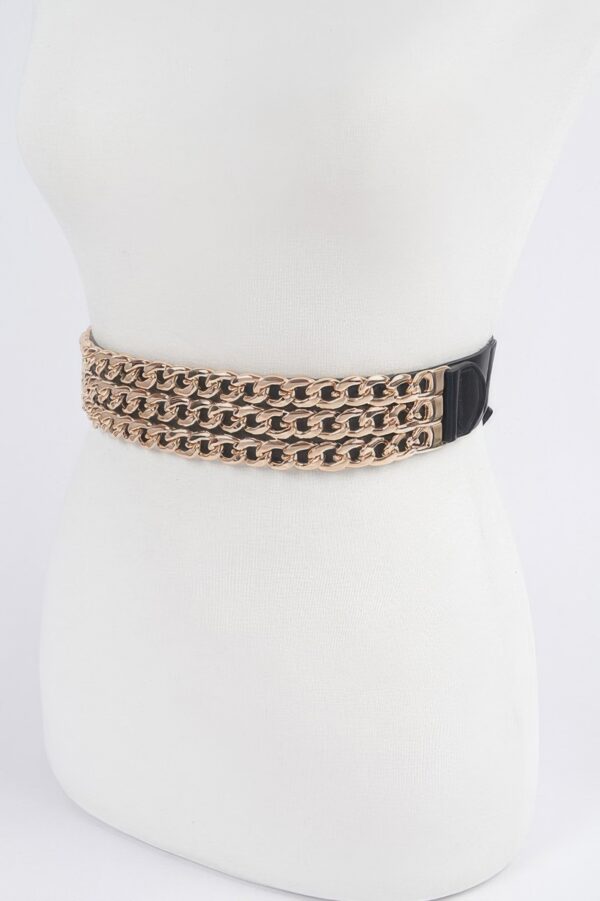 Multi-Layer Chain Elastic Waist Belt