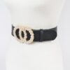 Pearl Double O Ring Belt – PU Structured Waist Belt