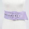 Pearl Double O Ring Belt – PU Structured Waist Belt