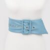 Pearl Double O Ring Belt – PU Structured Waist Belt