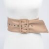 Pearl Double O Ring Belt – PU Structured Waist Belt