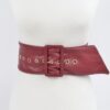 Pearl Double O Ring Belt – PU Structured Waist Belt