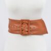 Pearl Double O Ring Belt – PU Structured Waist Belt