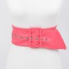 Pearl Double O Ring Belt – PU Structured Waist Belt