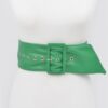 Pearl Double O Ring Belt – PU Structured Waist Belt