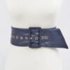 Pearl Double O Ring Belt – PU Structured Waist Belt
