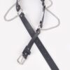 Back Chain Belt with Rear Chain Accent, PU & Iron