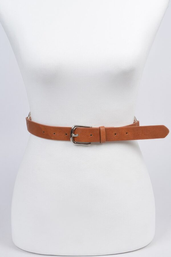 Back Chain Belt with Rear Chain Accent, PU & Iron