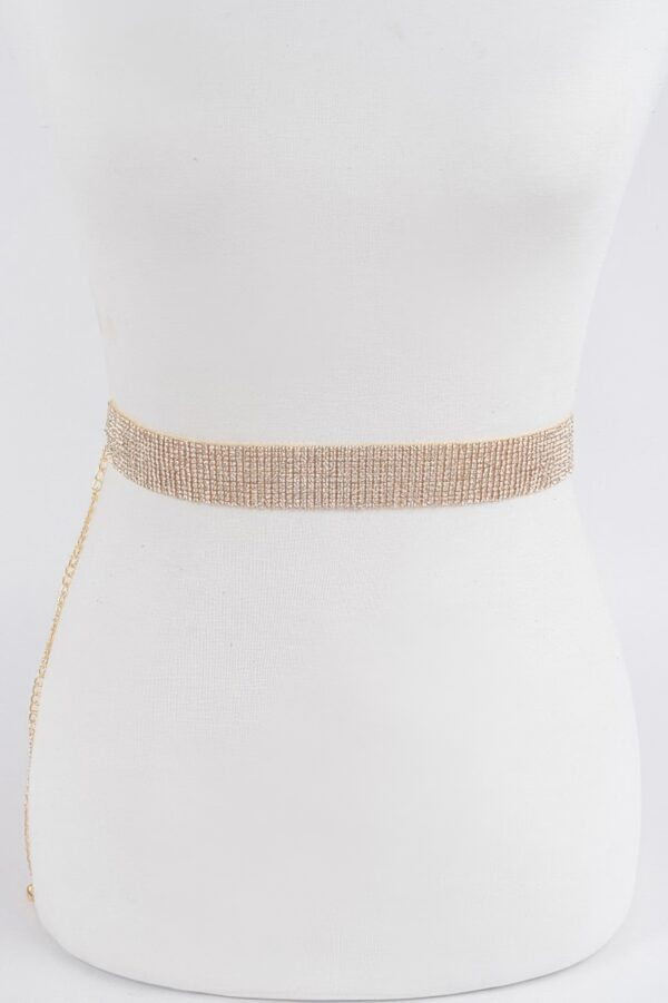 Rhinestone Belt – Slim Sparkle Waist Accent