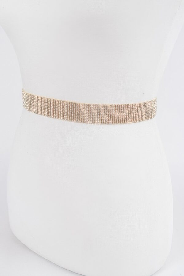 Rhinestone Belt – Slim Sparkle Waist Accent