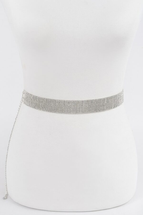 Rhinestone Belt – Slim Sparkle Waist Accent