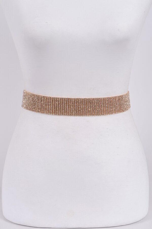 Rhinestone Belt – Slim Sparkle Waist Accent