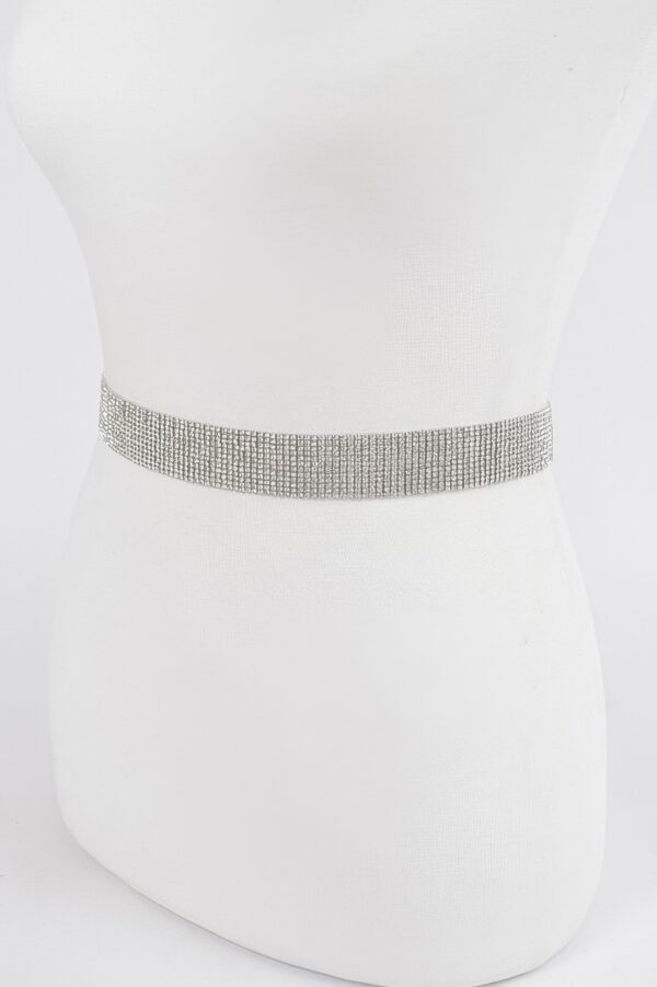Rhinestone Belt – Slim Sparkle Waist Accent
