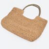 Faux Straw Woven Tote – Structured Beach & Market Bag
