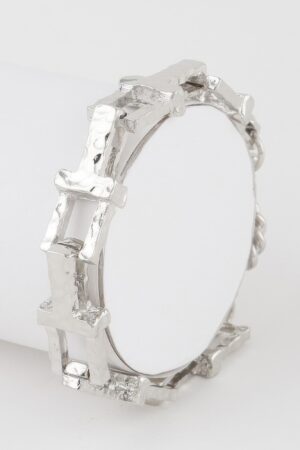 Engraved Link Chain Bracelet – Interlocking Design