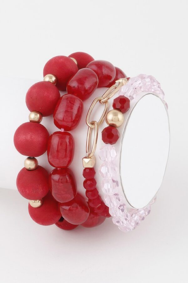Multi Crystal Bead Bracelet – Layered Sparkle