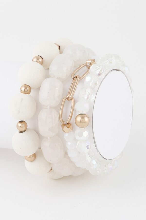 Multi Crystal Bead Bracelet – Layered Sparkle