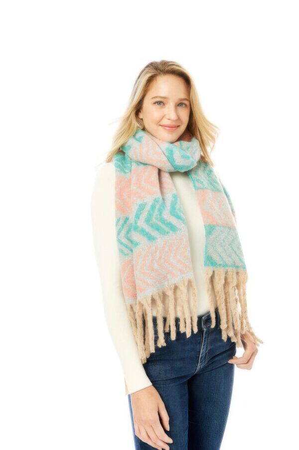 Two-Toned Fringe Scarf – Lightweight & Soft