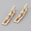 Link Chain Drop Earrings – Sleek Linear Drop