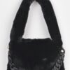 Faux Fur Shoulder Bag – Plush Textured Design