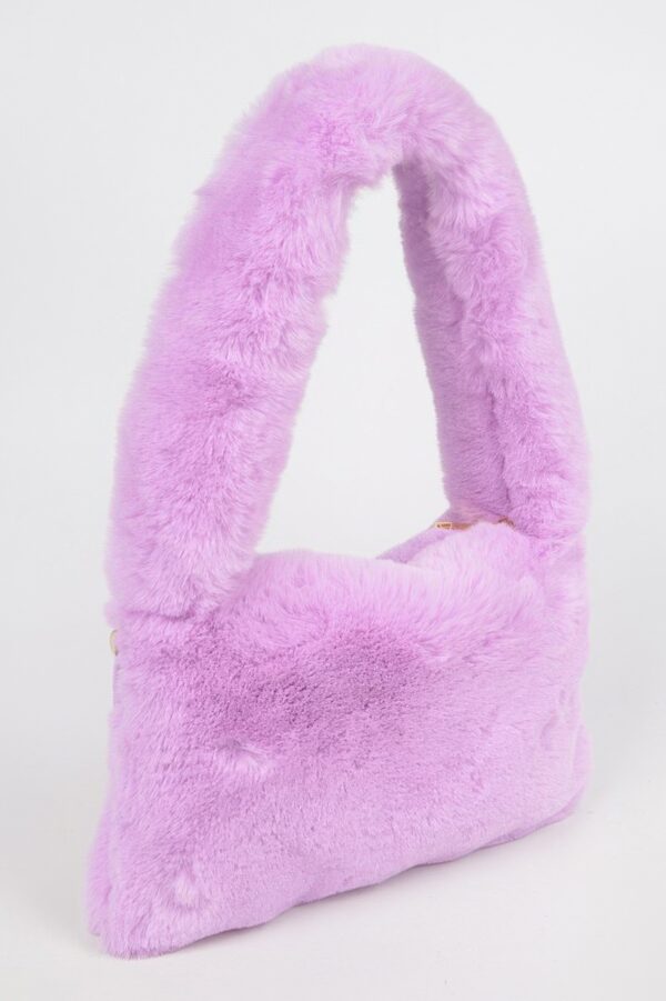 Faux Fur Shoulder Bag – Plush Textured Design