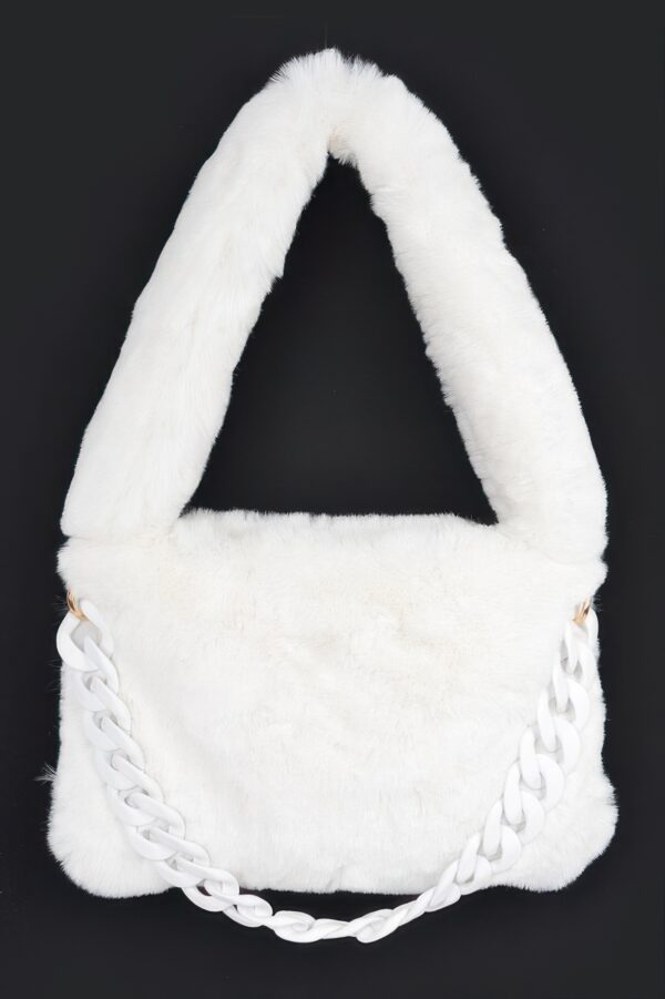 Faux Fur Shoulder Bag – Plush Textured Design