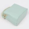 Compact Faux Leather Bag with Fur Top Handle