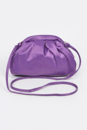 Micro Suede Embossed Clutch – Structured Evening Bag