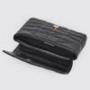 Quilted Faux Leather Flap Bag with Ball Chain