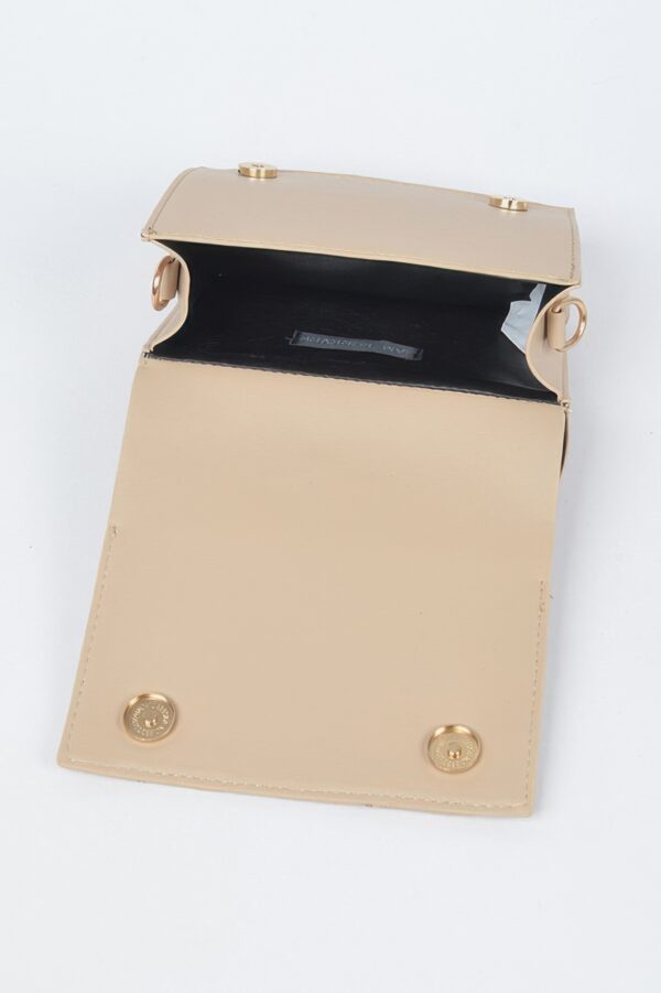 Jacket-Inspired Faux Leather Fur Crossbody Bag