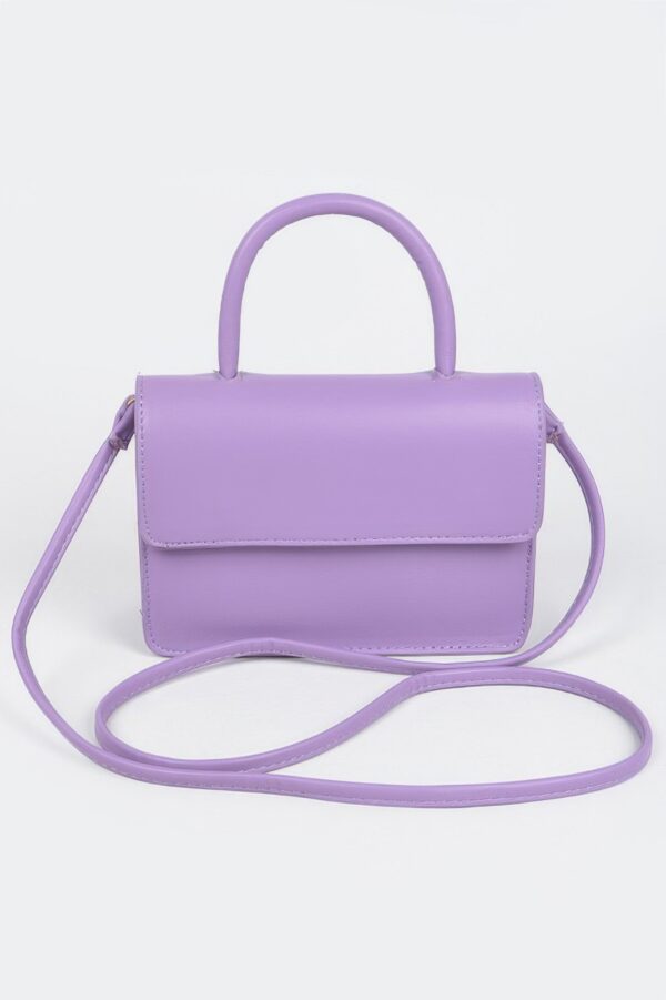 Pleated Faux Leather Shoulder Bag – Compact Essentials