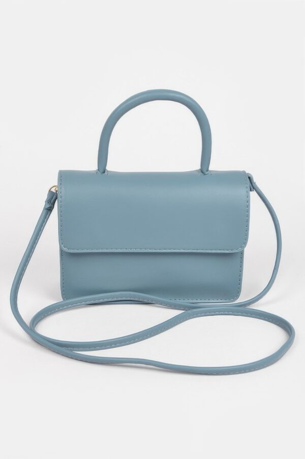 Pleated Faux Leather Shoulder Bag – Compact Essentials
