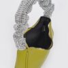 Pleated Faux Leather Shoulder Strap Bag