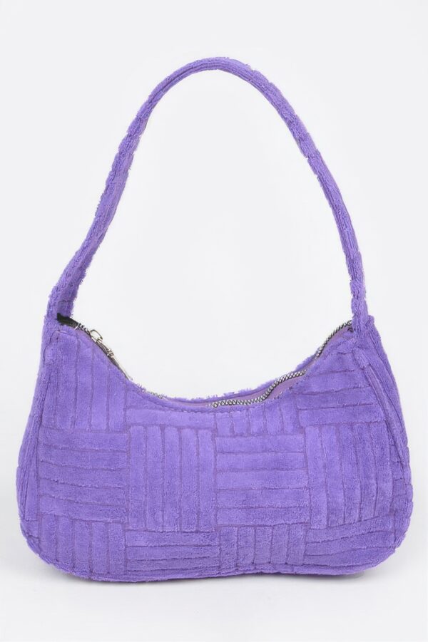 Towel-Embossed PU Compact Bag – Textured Finish
