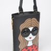 Character Print Chain-strap Crossbody Bag