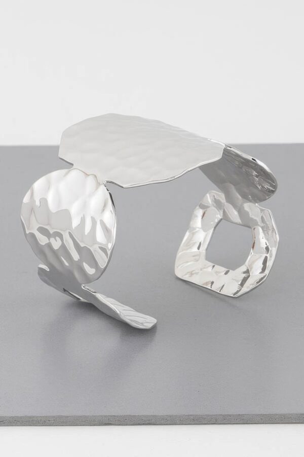Engraved Wide Cuff Bracelet – Structured Bold Design
