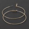 Engraved Thin Hoop Earrings – Delicate 2.3 in Hoops