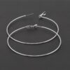 Engraved Thin Hoop Earrings – Delicate 2.3 in Hoops