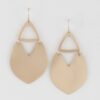 Geometric Fan Drop Earrings – Lightweight Statement