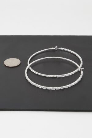 Large Rhinestone Hoop Earrings – Bold Sparkle Hoops