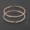 Rhinestone Crystal Hoop Earrings – Medium Sparkle