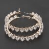 Crystal Star Hoop Earrings – Star Accent Hoops