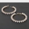 Crystal Star Hoop Earrings – Star Accent Hoops